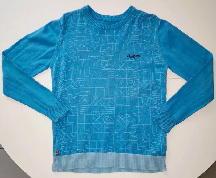 Pull bleu clair Quiksilver Taille 14 ans - photo numéro 2