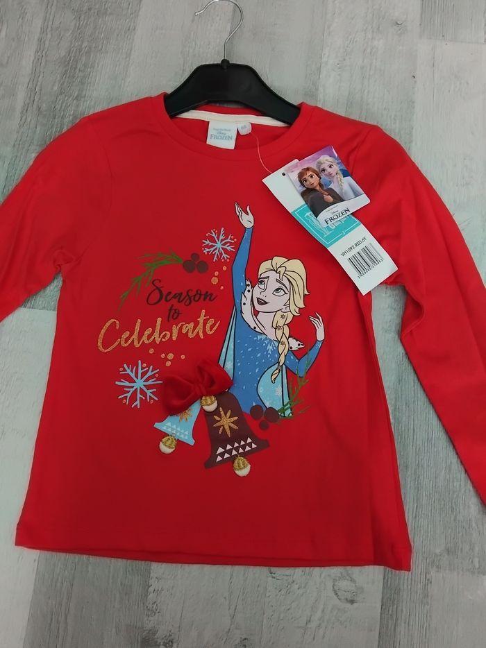 Tee-shirt manches longues Reine des neiges, Disney, 6 ans - photo numéro 1