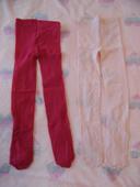 2 collants voiles, taille 2/4 ans.