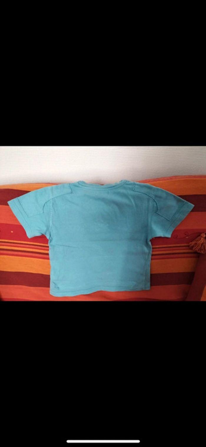 T-shirt manches courtes bleu - photo numéro 2