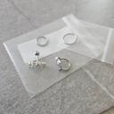 Lot 4 boucles d'oreilles tragus ou autre