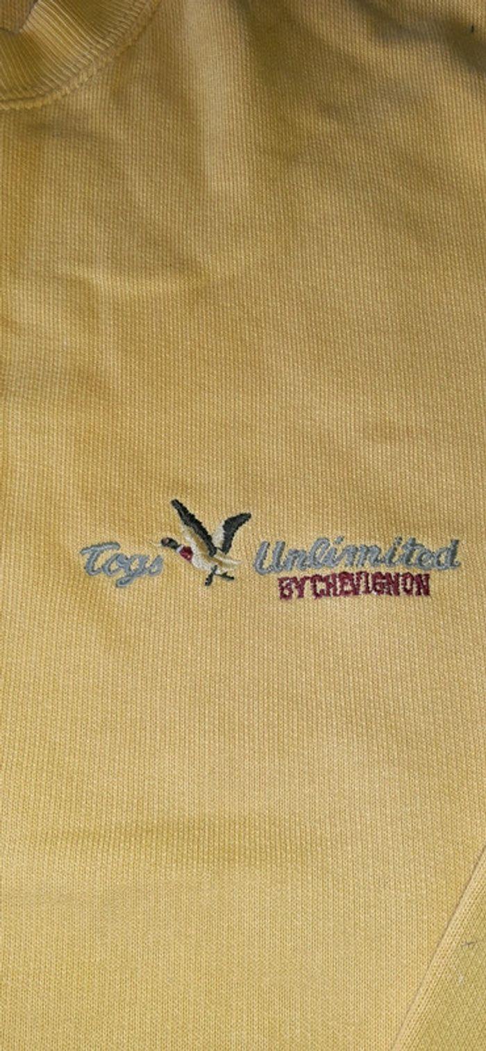 Sweat vintage togs unlimited couleur moutarde/jaune - photo numéro 2