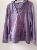 Gilet mauve velours taille 40