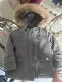 Manteau chaud à capuche 4 ans