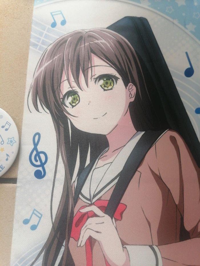 Lot Bandori BanG Dream Tae Hanazono Badge et Tapisserie en tissu - photo numéro 2