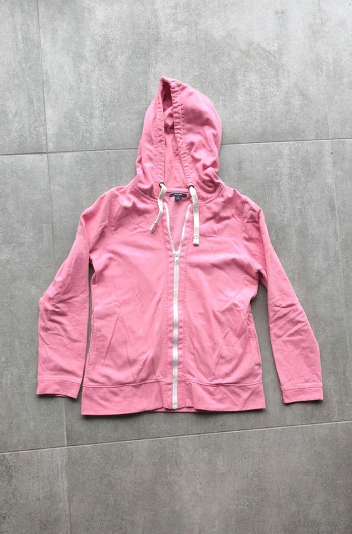 Veste à capuche rose Kiabi femme taille M/38 - photo numéro 1