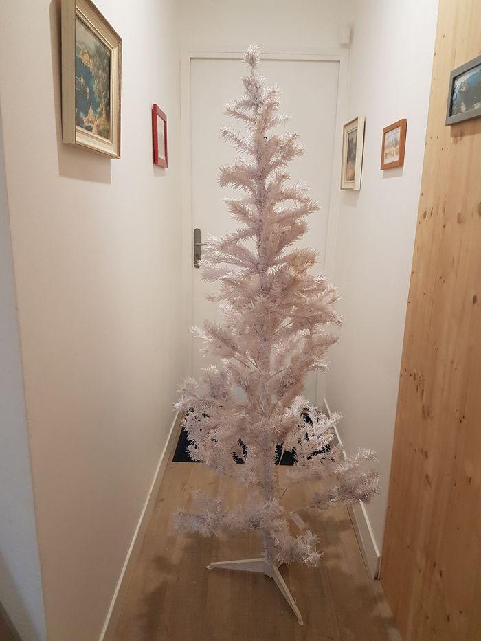 Sapin de noël synthétique blanc - photo numéro 1