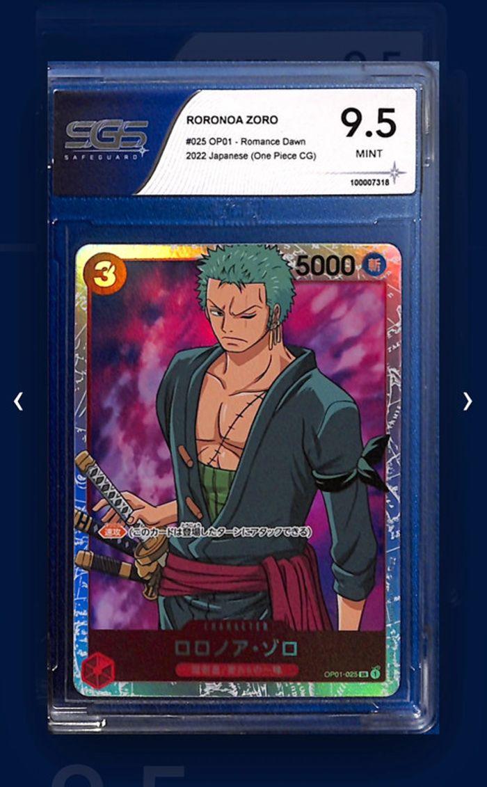 Roronoa Zoro SR OP-01 Romance Dawn JAP - photo numéro 1