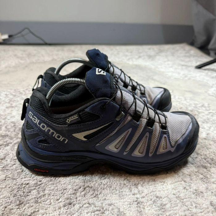 Salomon X Ultra Gore-Tex Blue & White & Grey - photo numéro 3