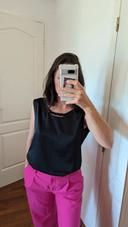 Blouse sans manche noire 40