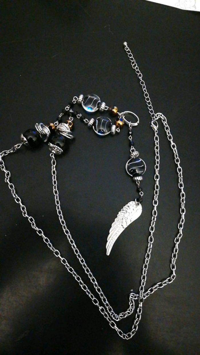 Long collier aile d'ange - photo numéro 4