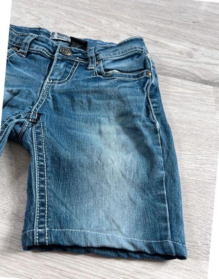 🩳 Short vintage brodé en jean  Bleu Taille XXS 🩳 - photo numéro 16