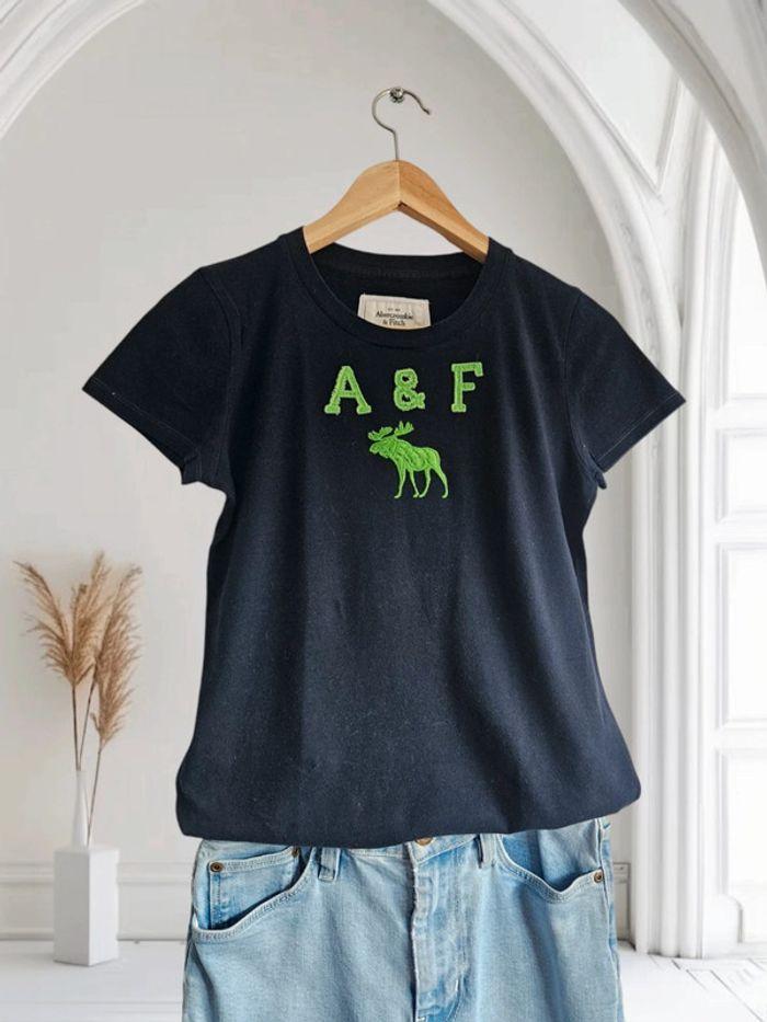 T-shirt marine & vert - Abercrombie & Fitch - photo numéro 3