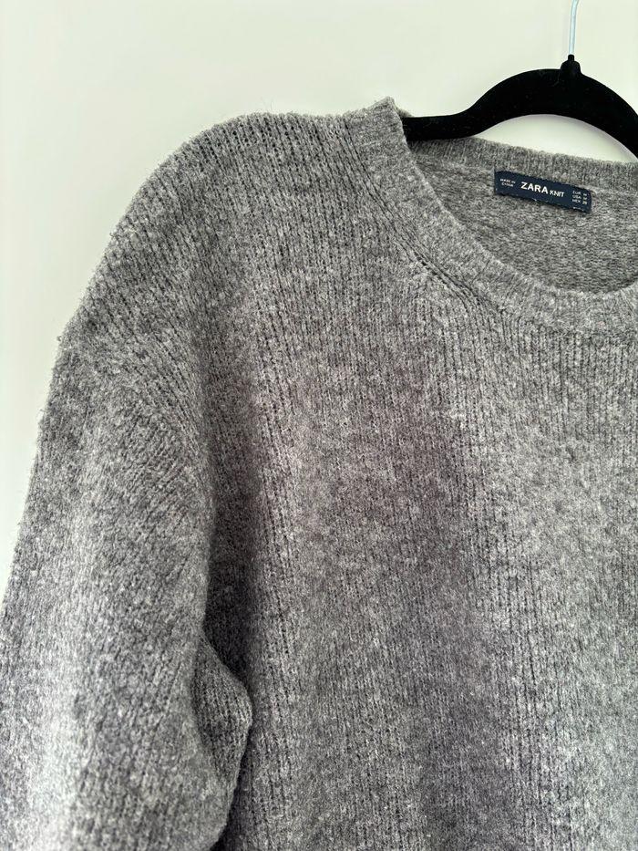 Pull gris ZARA - photo numéro 2