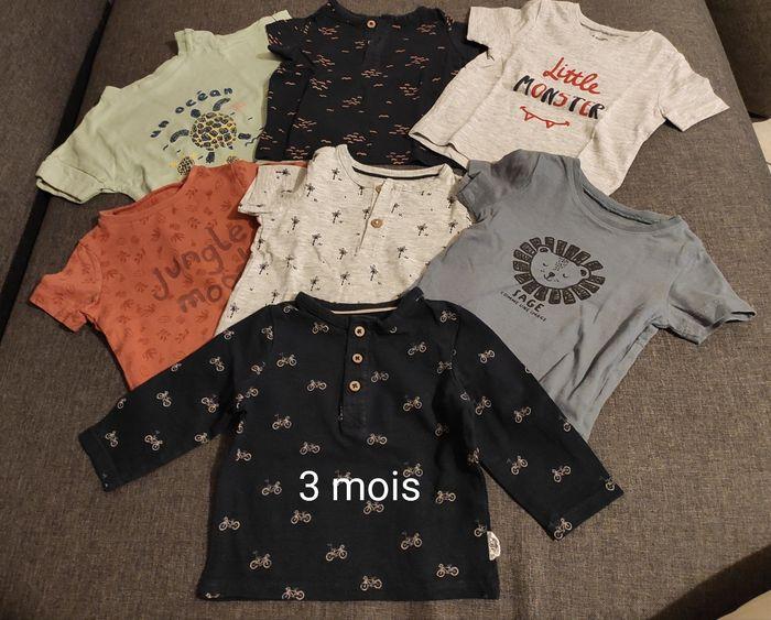 Lot pantalons+ t-shirt 3 mois - photo numéro 1