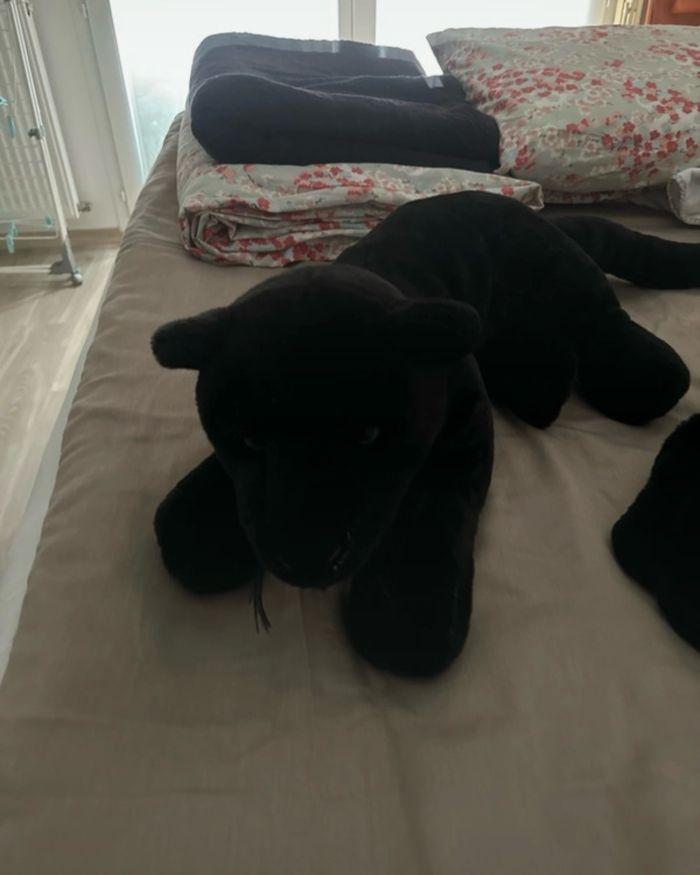 Lot de 2 peluches panthères noire - photo numéro 4