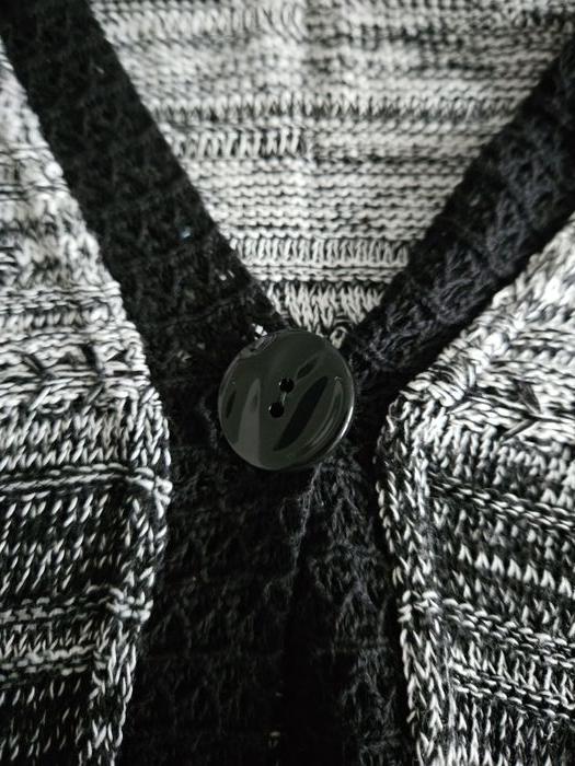 Gilet cardigan femme grande taille - gris et noir - taille 4 (46-48) - Diane Laury - photo numéro 5