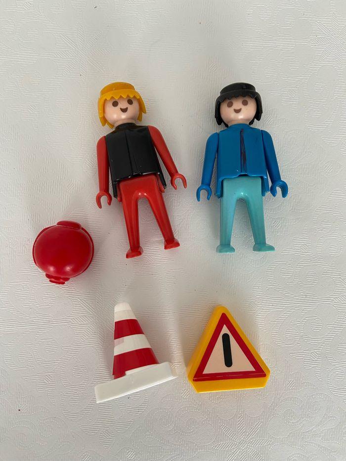 Lot Playmobil figurines 1974 chantier - photo numéro 1