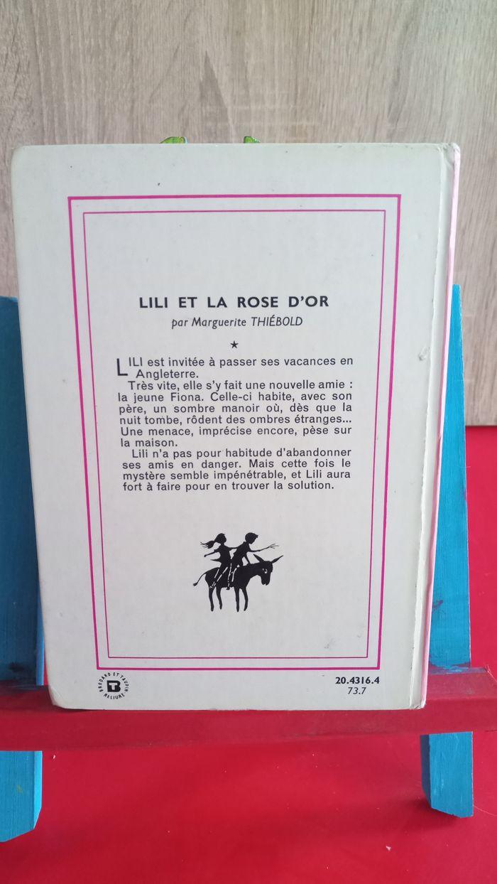 Lili et la rose d'or, 1973, bibliothèque rose - photo numéro 2