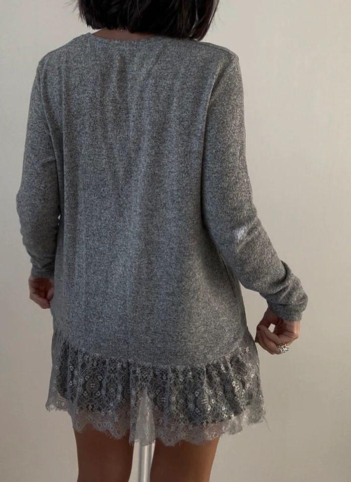 Pull Zara gris - taille S - Zara - très bon état - photo numéro 3