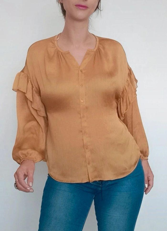 Blouse chic Camel - photo numéro 1