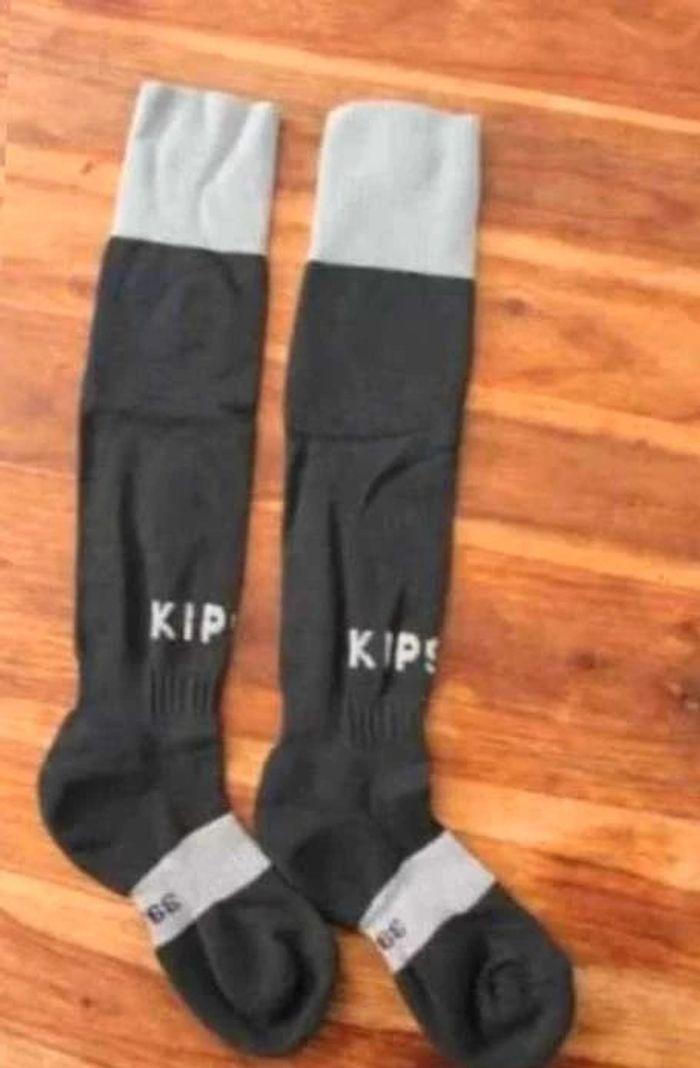 Chaussettes hautes  de  sport  - Noires  -  39/41  - Kipsta - photo numéro 4