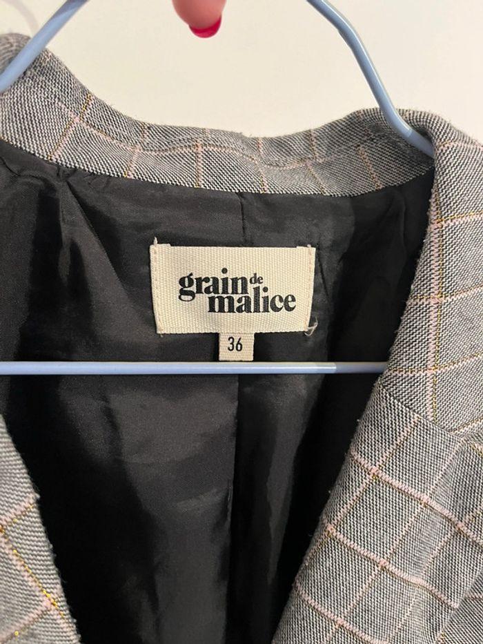 Blazer à carreaux Grain de Malice - photo numéro 7