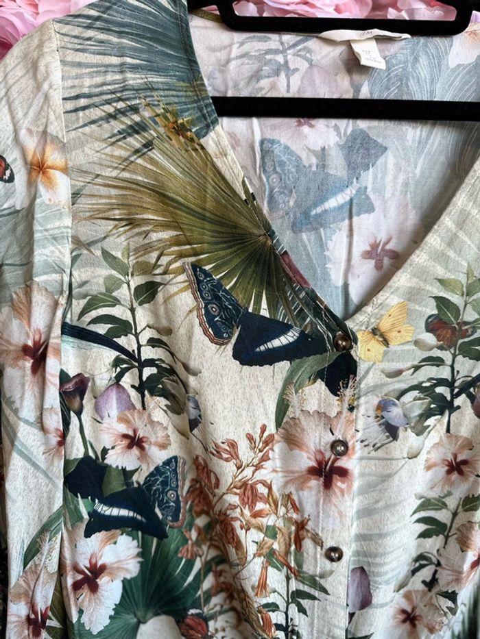 Blouse motifs fleurs & tropicaux taille 34 de chez H&M - photo numéro 5