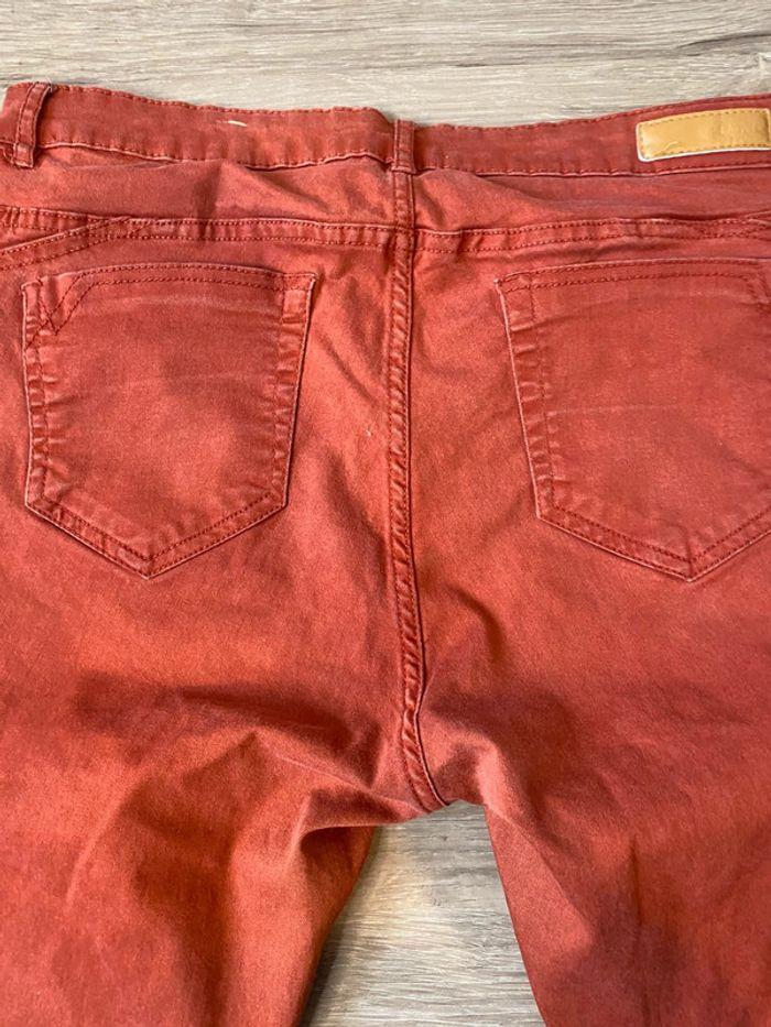 Pantalon skinny couleur rouge brique Pimkie taille 44 / 2XL - photo numéro 13