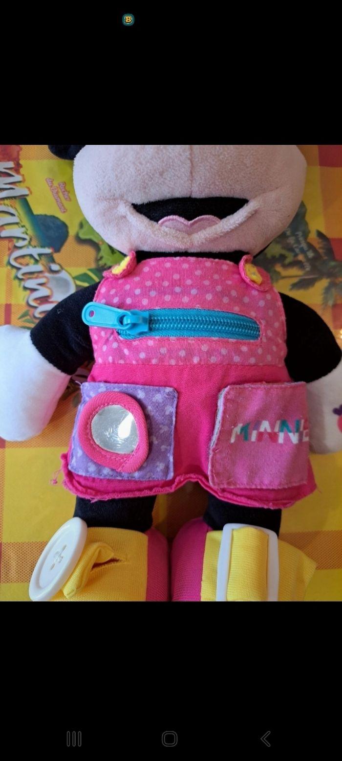 Peluche minnie avec activités motricité fine - photo numéro 3