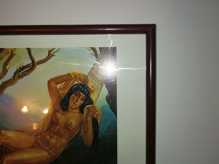 Lithographie vintage Kristian Krekovik "Venus india" (signée par l'artiste) - photo numéro 2