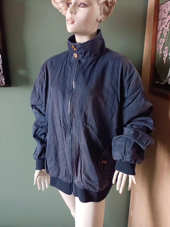 Blouson bleu vintage L - photo numéro 1