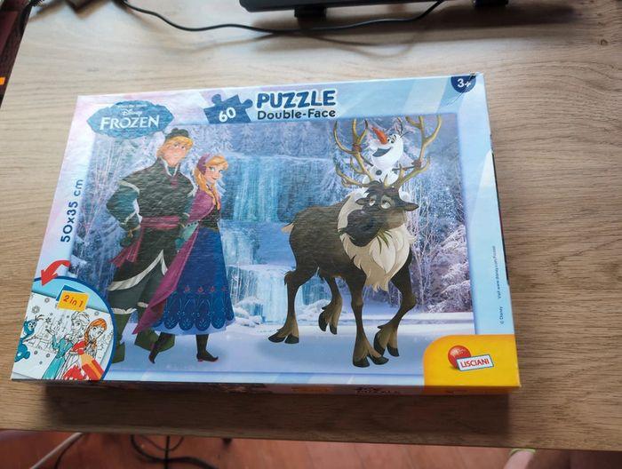 Puzzle double-face complet Reine des neiges 60 pièces - photo numéro 1