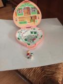 Polly pocket coeur orange neige BE 1989