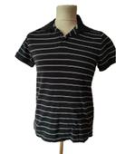 Polo tees shirt rayé blanc noir Taille M