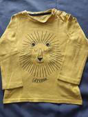 Tee shirt manche longue lion