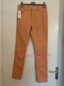 Pantalon taille haute coupe slim corail neuf complices taille 38