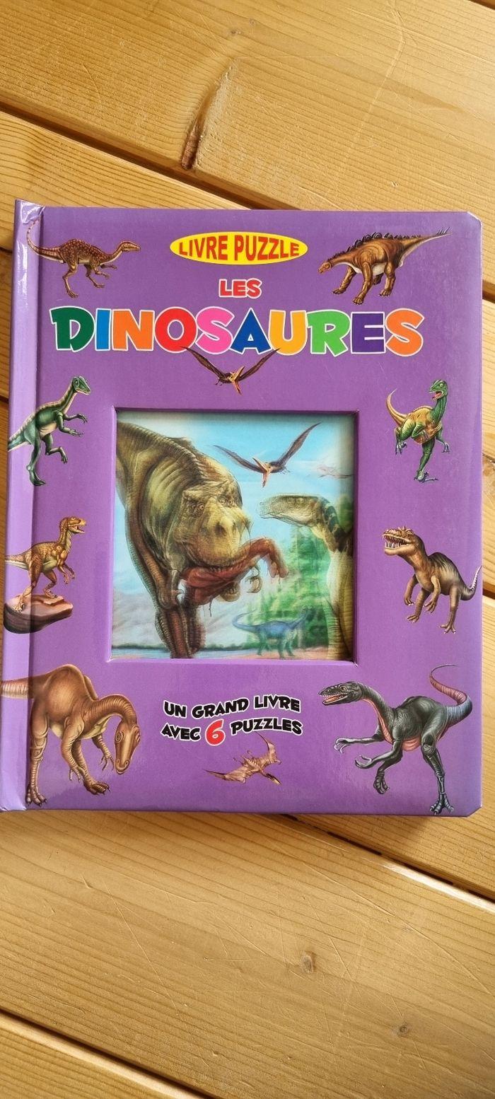 Grand livre puzzles sur les dinosaures - photo numéro 1