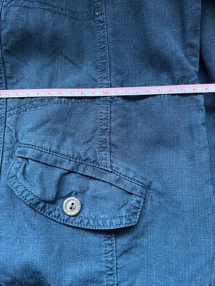 Veste blazer en lin bleu marine Scottage 46/48 - photo numéro 10