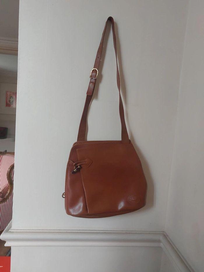 Sac cuir vintage Longchamp - photo numéro 2