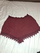 Short rouge Bordeaux