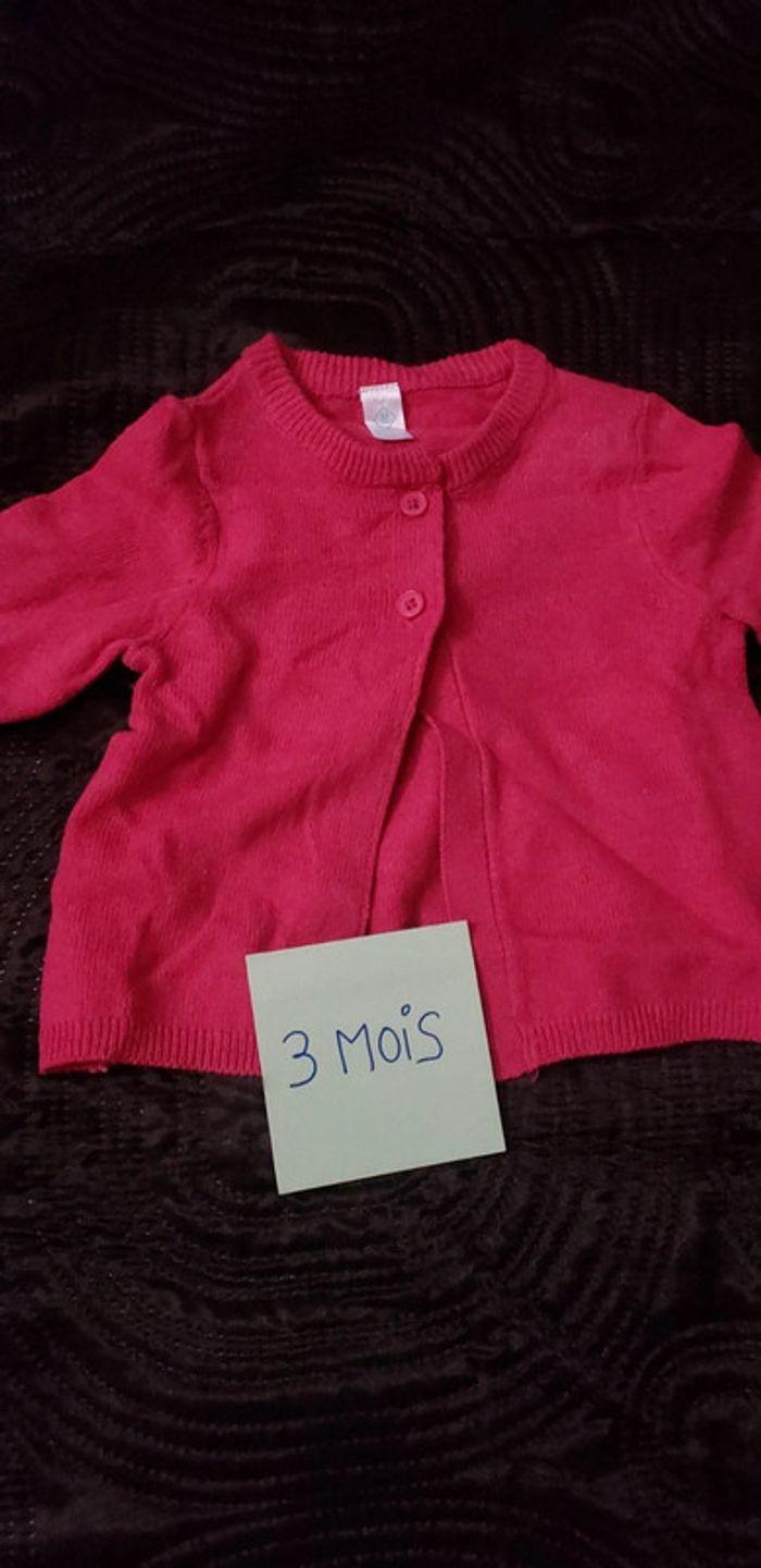 Gilet rose fille 3 mois neuf sans étiquette