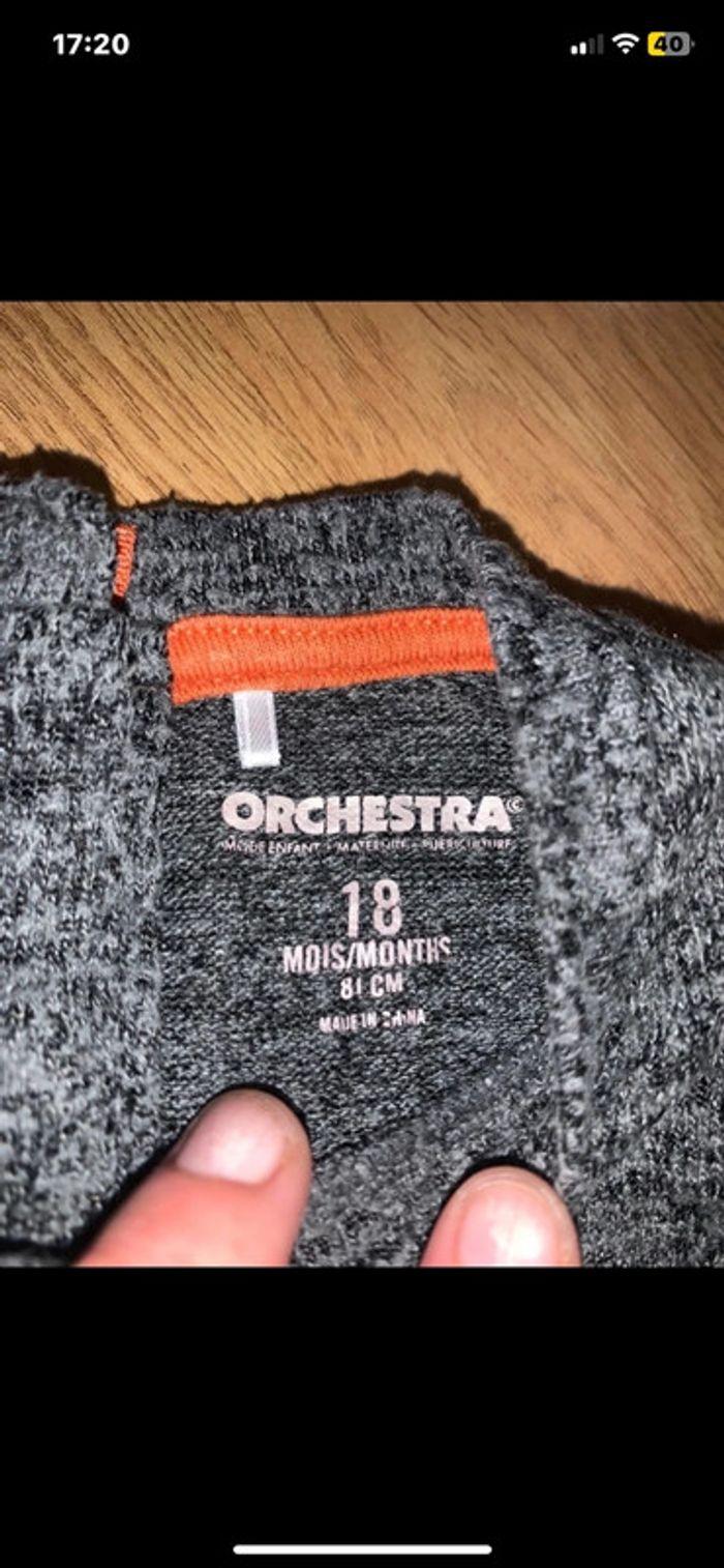 T-shirt manches longues 18 mois hiver noël orchestra - photo numéro 2