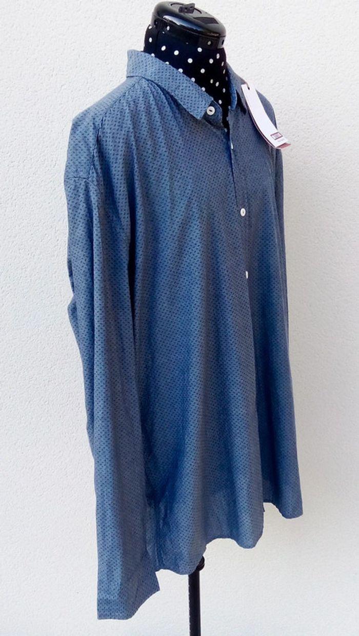 Chemise manches longues à motifs Mustang True Denim Slim Fit taille XXL - photo numéro 2