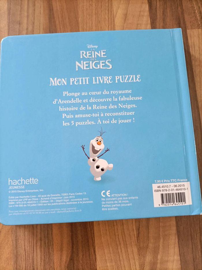 Livre avec puzzles Reine des neiges - photo numéro 7