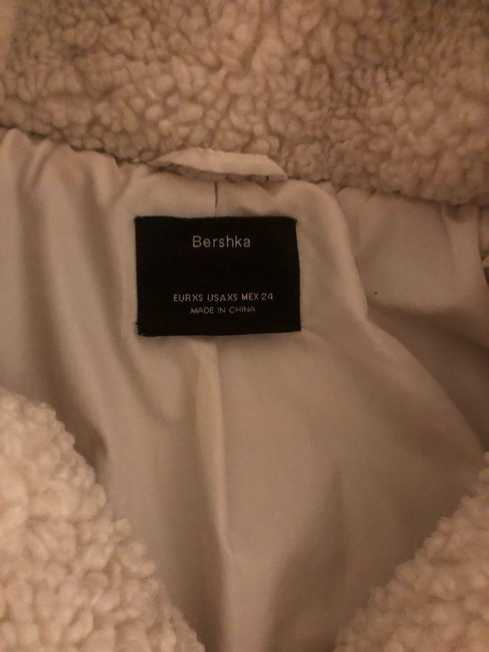 Manteau bershka txs crème - photo numéro 2