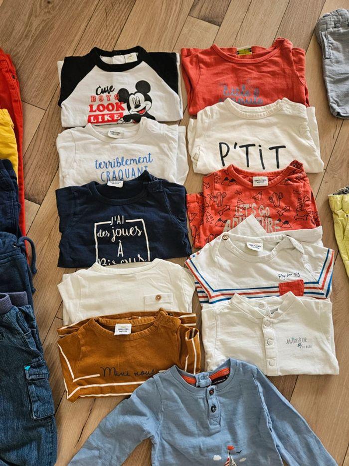 Lot 9 mois pantalons légers, shorts, t-shirt - photo numéro 3