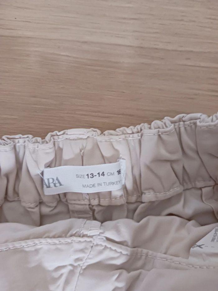 Jupe short plissée beige 13 / 14 ans Zara - photo numéro 4