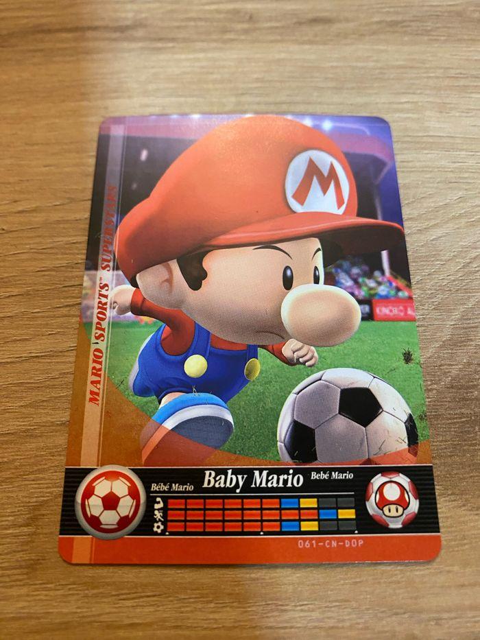 Carte amiibo baby Mario sport super stars - photo numéro 1