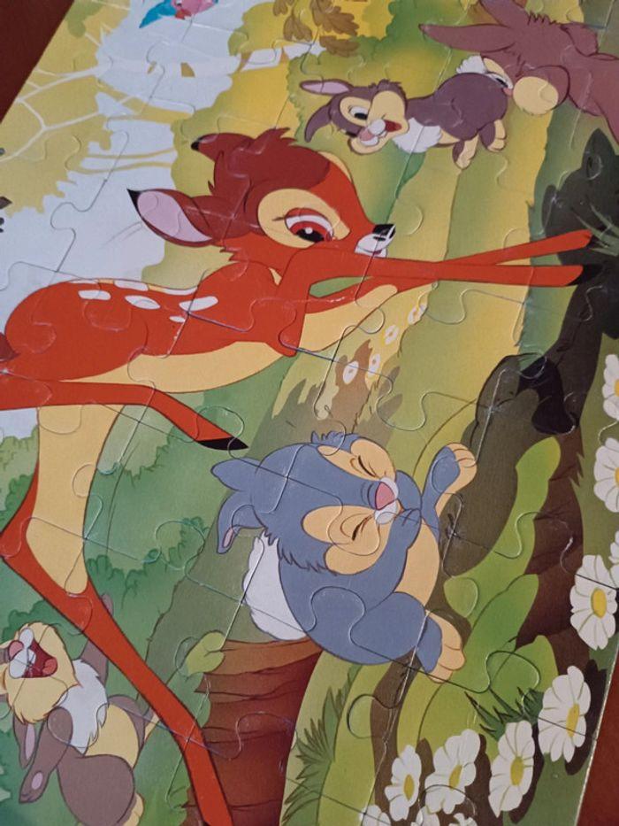 1991 puzzle Nathan Bambi Disney panpan forêt 45 pièces vintage ancien - photo numéro 16